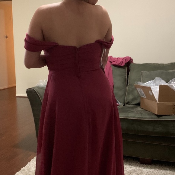 azzi bridesmaid dresses A-Line V Neck Short Sleeves Chiffon Junior Bridesmaid Dresses